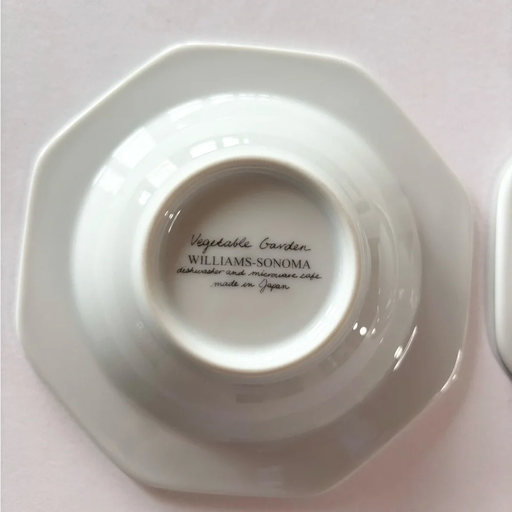 Williams Sonoma Vegetable Garden Vinaigrette Recipe Dipping Bowls